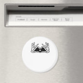 スケルトンがハートの手を取る マグネット (インサイチュ (食洗機))