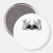 スケルトンがハートの手を取る マグネット (正面/裏面)