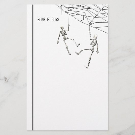 スケルトンくもの巣 便箋 (正面)