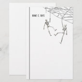 スケルトンくもの巣 便箋 (正面/裏面)