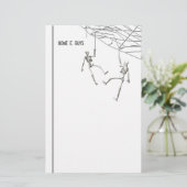 スケルトンくもの巣 便箋 (スタンド正面)