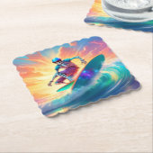 スケルトンつる10コースター ペーパーコースター (アングル)