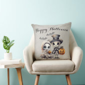 スケルトンとおばけのハロウィン クッション (椅子)