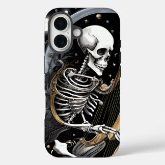 スケルトンとハープ I iPhone 16ケース