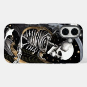 スケルトンとハープ I Case-Mate iPhoneケース (裏面 (横))