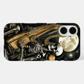 スケルトンとハープ II Case-Mate iPhoneケース (裏面 (横))