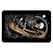 スケルトンとハープI マグネット (横)