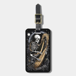 スケルトンとハープI ラゲッジタグ