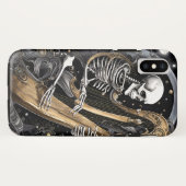 スケルトンとハープI Case-Mate iPhoneケース (裏面(横))
