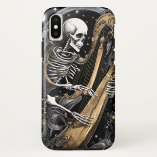 スケルトンとハープI iPhone XSケース