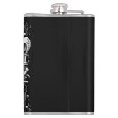 スケルトンとハープIII フラスク (裏面)