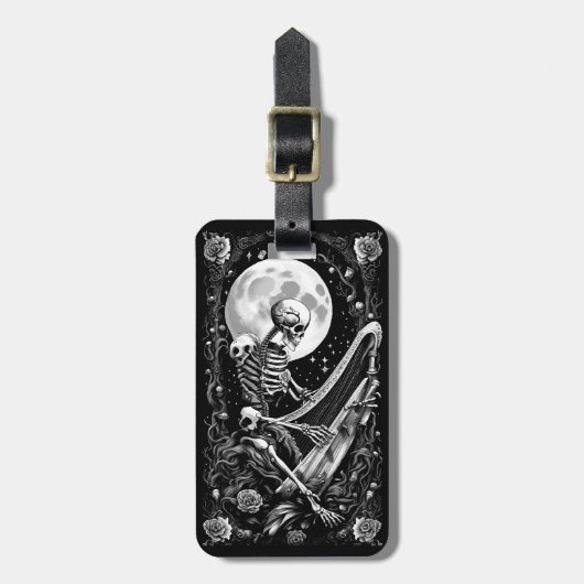 スケルトンとハープIII ラゲッジタグ (正面縦)