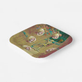 スケルトンとモッキングヘッドハロウィーン ペーパープレート (傾斜あり)