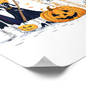 スケルトンと友人インコスチューム秋シーズンホール ポスター (角)