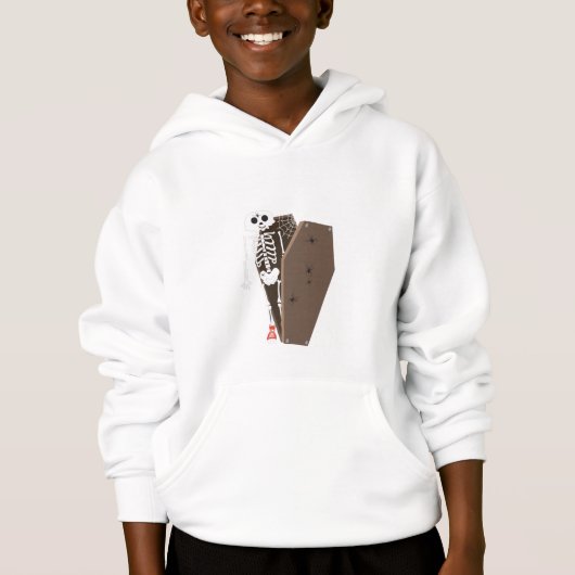 スケルトンと棺ハロウィーンデザイン (正面)