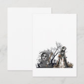 スケルトンと死骸の花嫁。 サンキューカード (正面/裏面)