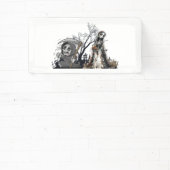 スケルトンと死骸の花嫁。 横断幕 (インサイチュ)