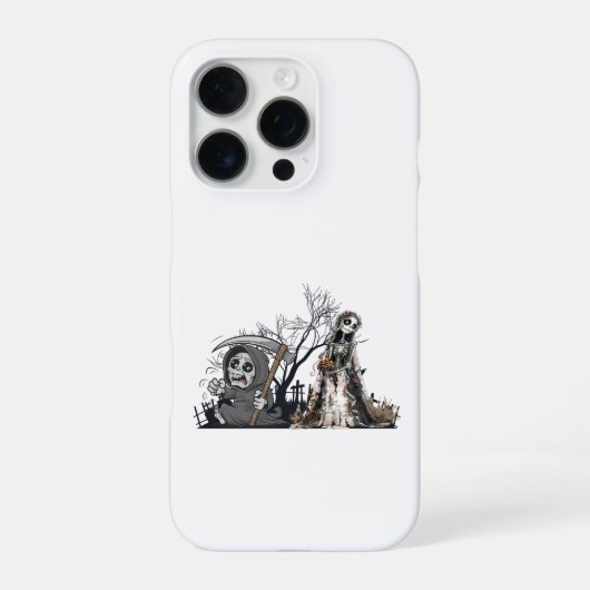 スケルトンと死骸の花嫁。 iPhoneケース (裏面)