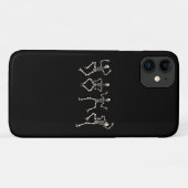 スケルトンと面白いハロウィーンの恋人のダンス Case-Mate iPhoneケース (裏面(横))