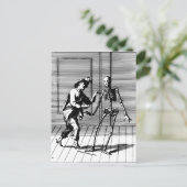 スケルトンにプロポーズする男 ポストカード (スタンド正面)