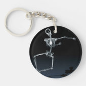 スケルトンのキーチェーン キーホルダー (正面)