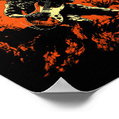 スケルトンのギタ遊ー・ロック・ホールのロックオン ポスター (角)