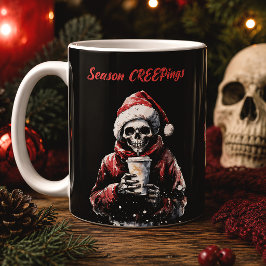 スケルトンのクリスマスパーティー コーヒーマグカップ
