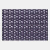 スケルトンのゲイフラグの色の背景 ラッピングペーパーシート (正面)