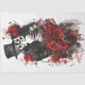 スケルトンのゴシック様式のエレガンス結婚を切り離す 薄葉紙 (正面)