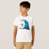 スケルトンのサーフィン Tシャツ (正面フル)
