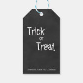 スケルトンのスケッチハッピーハローウィン ギフトタグ (裏面)