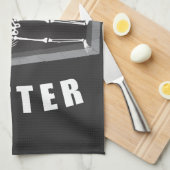 スケルトンのハロウィンの中で死んだほうがずっといいよ キッチンタオル (四つ折り)