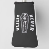 スケルトンのハロウィンの中で死んだほうがずっといいよ ゴルフヘッドカバー (回転90)