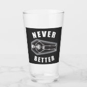 スケルトンのハロウィンの中で死んだほうがずっといいよ タンブラーグラス (正面)