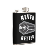 スケルトンのハロウィンの中で死んだほうがずっといいよ フラスク (右)