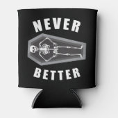 スケルトンのハロウィンの中で死んだほうがずっといいよ 缶クーラー (正面)