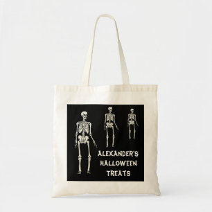 スケルトンのハロウィントリック・オア・トリート トートバッグ
