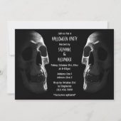 スケルトンのハロウィンパーティー両面カード 招待状 (裏面)