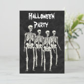スケルトンのハロウィンパーティー 招待状 (スタンド正面)