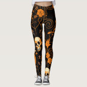 スケルトンのハロウィン レギンス (正面)