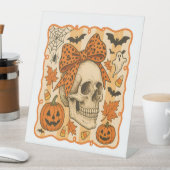 スケルトンのハロウィン 台座サイン (インサイチュ)