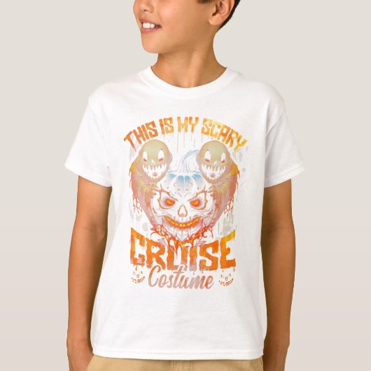 スケルトンのハロウィン Tシャツ (正面)