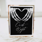 スケルトンのハロウィーンの赤ちゃんシャワーカードとギフト ポスター