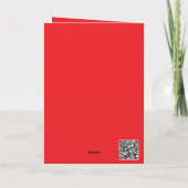 スケルトンのバレンタインデー カード (裏面)