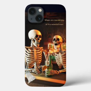スケルトンのバー iPhone 13ケース