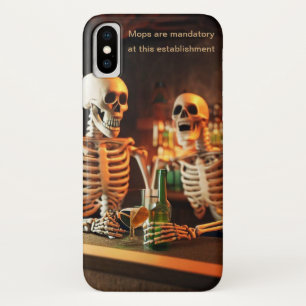 スケルトンのバー iPhone X ケース