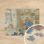 スケルトンのペインター | James Ensor ジグソーパズル<br><div class="desc">James Ensorによるスケルトン画家(1896)は、死を象徴するスケルトンを描いた超現実的で風刺的な作品で婚約した絵を描ある。この作品は、ダークユーモアと鮮やかエンサーのスタイルの特徴である混沌とした筆致を組み合わせたものである。この絵を描作品は、死と不条理と社会の解説に対する芸術家の魅力を反映し、社会の規範を挑発しお洒落て挑戦する要素とマカバーのイメージを混ぜ合わ考えせる。デザインツールを使用してイメージのカスタム文字を追加したり、イメージをカスタマイズする。</div>
