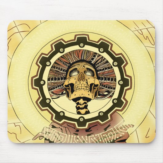 スケルトンのライトマウスパッド マウスパッド (正面)