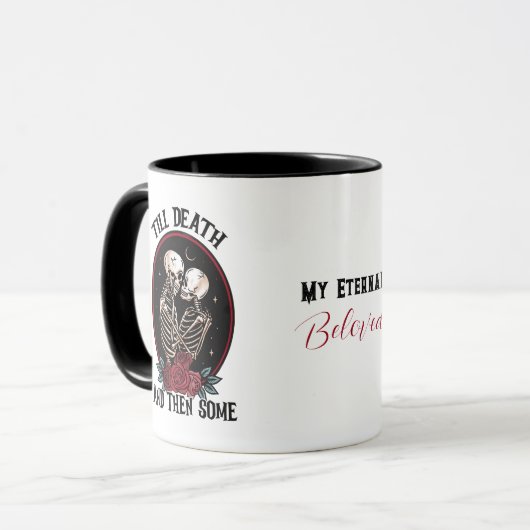 スケルトンの不気味受入れコーヒーマグギフトアイディア マグカップ (正面左)