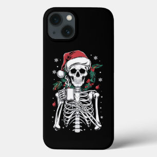 スケルトンの中に死んだクリスマスコーヒージャーギフト iPhone 13ケース